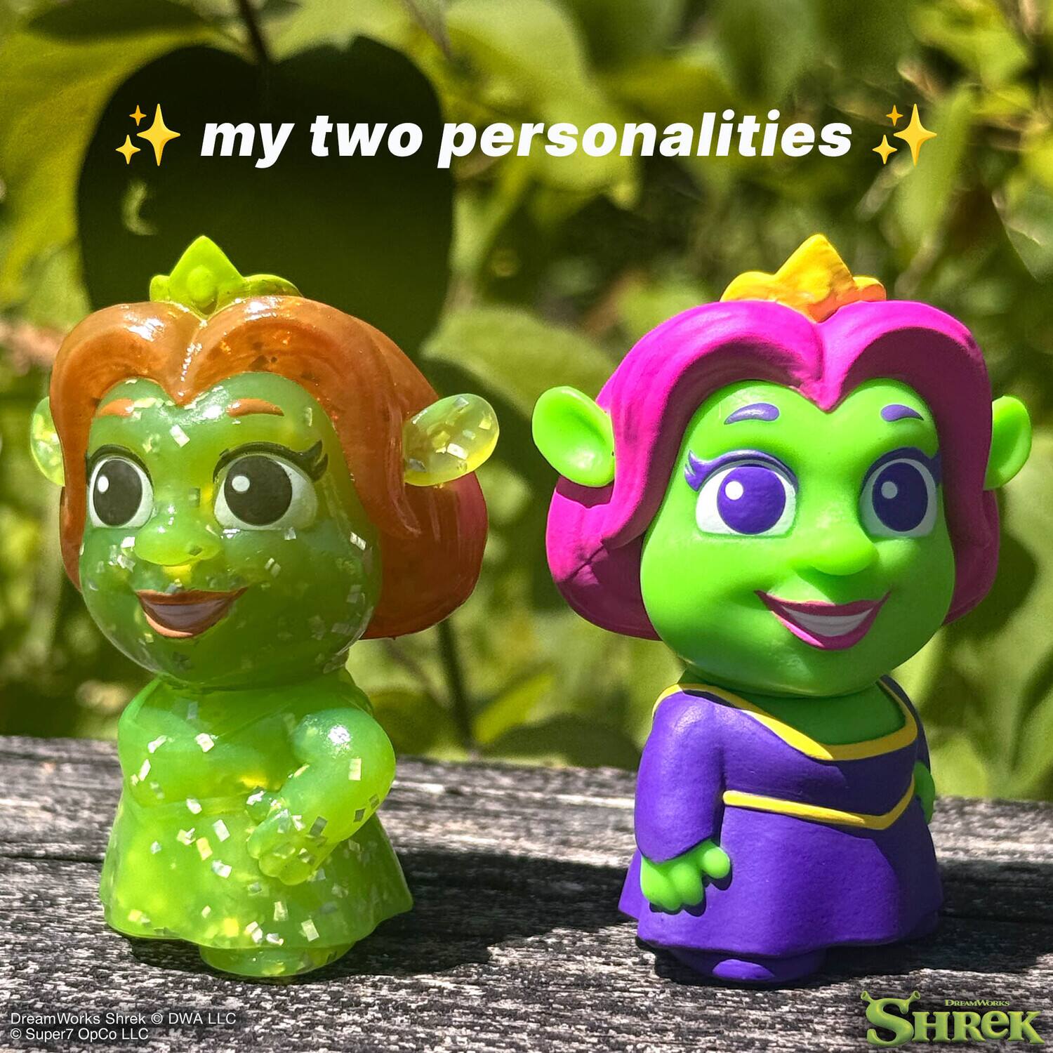 my two personalities  
DreamWorks Shrek © DWA LLC  
Super7 OpCo LLC  
SHReK