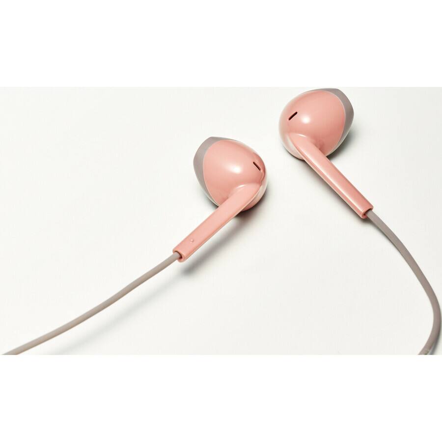 Alt View 3. PopMarket - JVC HAF19MRB Vintage Earbuds IPX2 Sweat Proof Includes Mic & Remote (Red/Black)   - HEADPHONES - Multicolor.
