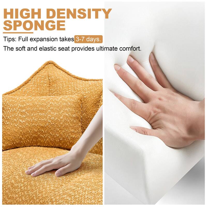 HIGH DENSITY SPONGE

Tips: Full expansion takes 3-7 days. The soft and elastic seat provides ultimate comfort.