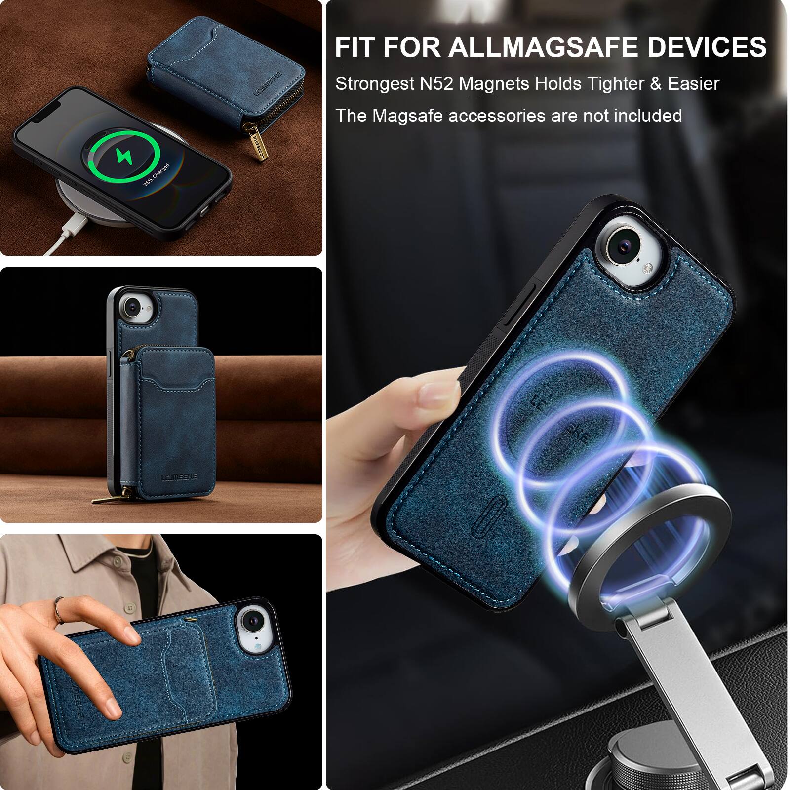 400% Charged na  
FIT FOR ALLMAGSAFE DEVICES  
Strongest N52 Magnets Holds Tighter & Easier  
The Magsafe accessories are not included  

LORERS LEITEEKE LET EKE