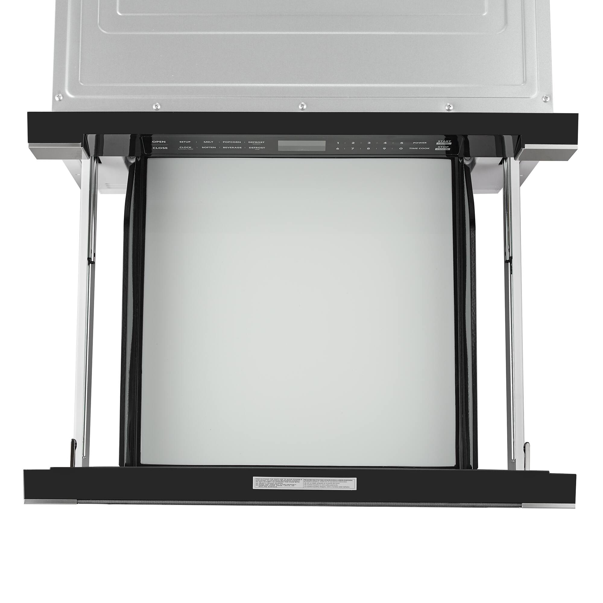 Alt View 3. COSMO - COS-12MWDSS-NH 24 in. Haven Collection 1.2 cu. ft. Built-in Microwave Drawer, Touch Controls, Defrosting Rack - Stainless Steel.