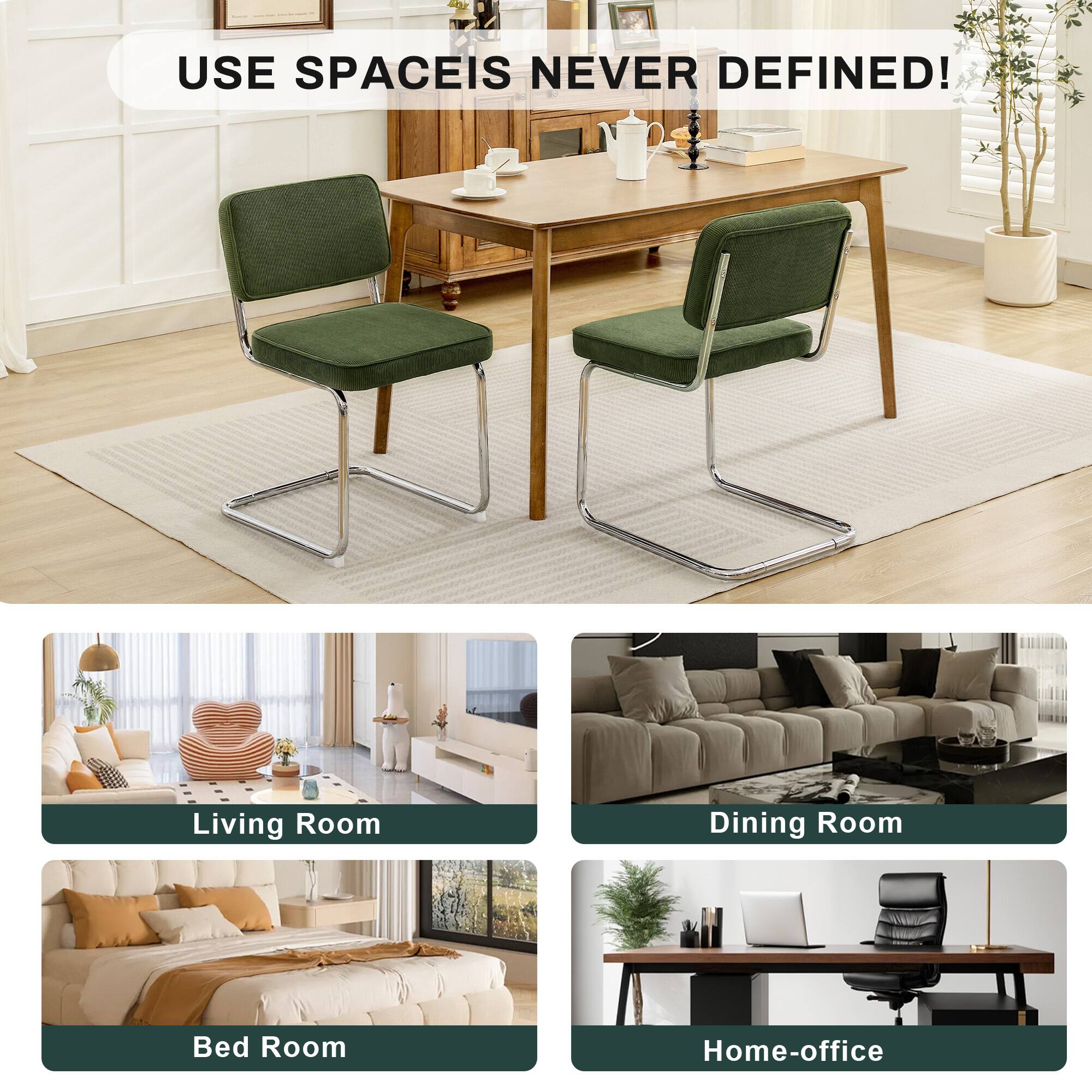 USE SPACE IS NEVER DEFINED! Living Room, Dining Room, Bed Room, Home-office