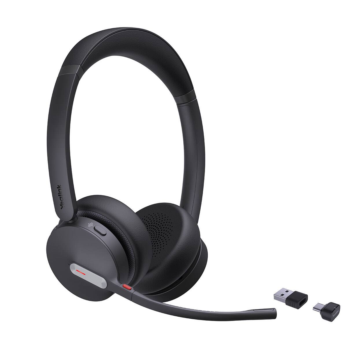 Front. Yealink - Yealink BH70 Wireless Closed-Back On-Ear Stereo Headset, UC.