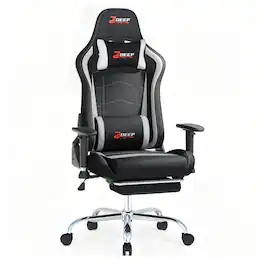 CloudRest Pro - Breathable Fabric Computer Chair with 8-Way Adjustable Armrests Ergonomic Gaming Chair - Gray