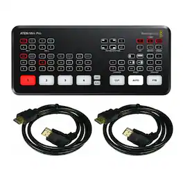 Blackmagic Design - ATEM Mini Pro HDMI Live Stream Switcher Bundle