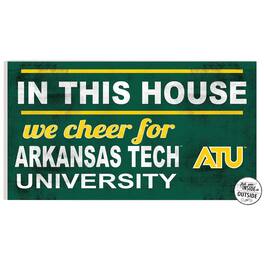 Jardine - Arkansas Tech Wonder Boys 11" x 20" Indoor/Outdoor In This House Sign - Green