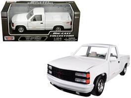 1992 Chevrolet 454 SS Pickup Truck 1/24 Diecast Model Car by Motormax - White