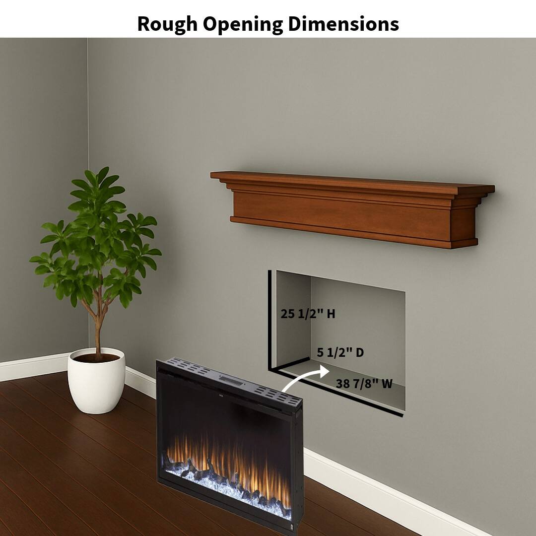 Rough Opening Dimensions: 25 1/2" H, 5 1/2" D, 38 7/8" W