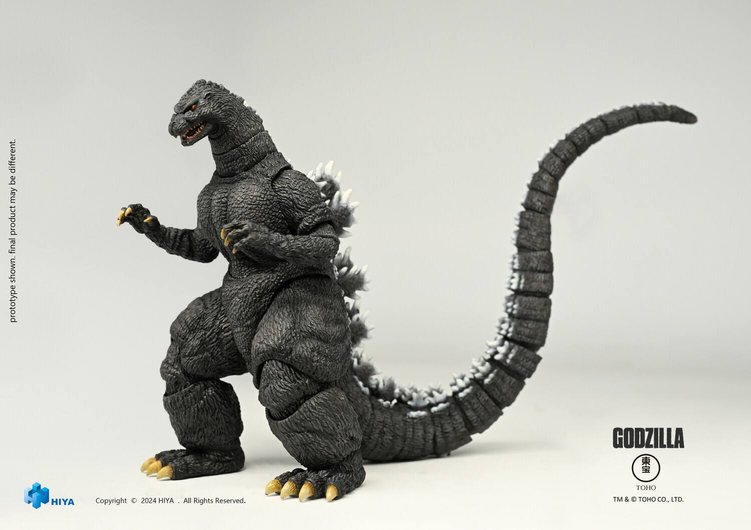 Different. Be may product final shown. Prototype GODZILLA TO HIYA Copyright © 2024 HIYA All Rights Reserved. TM & TOHO CO., LTD.