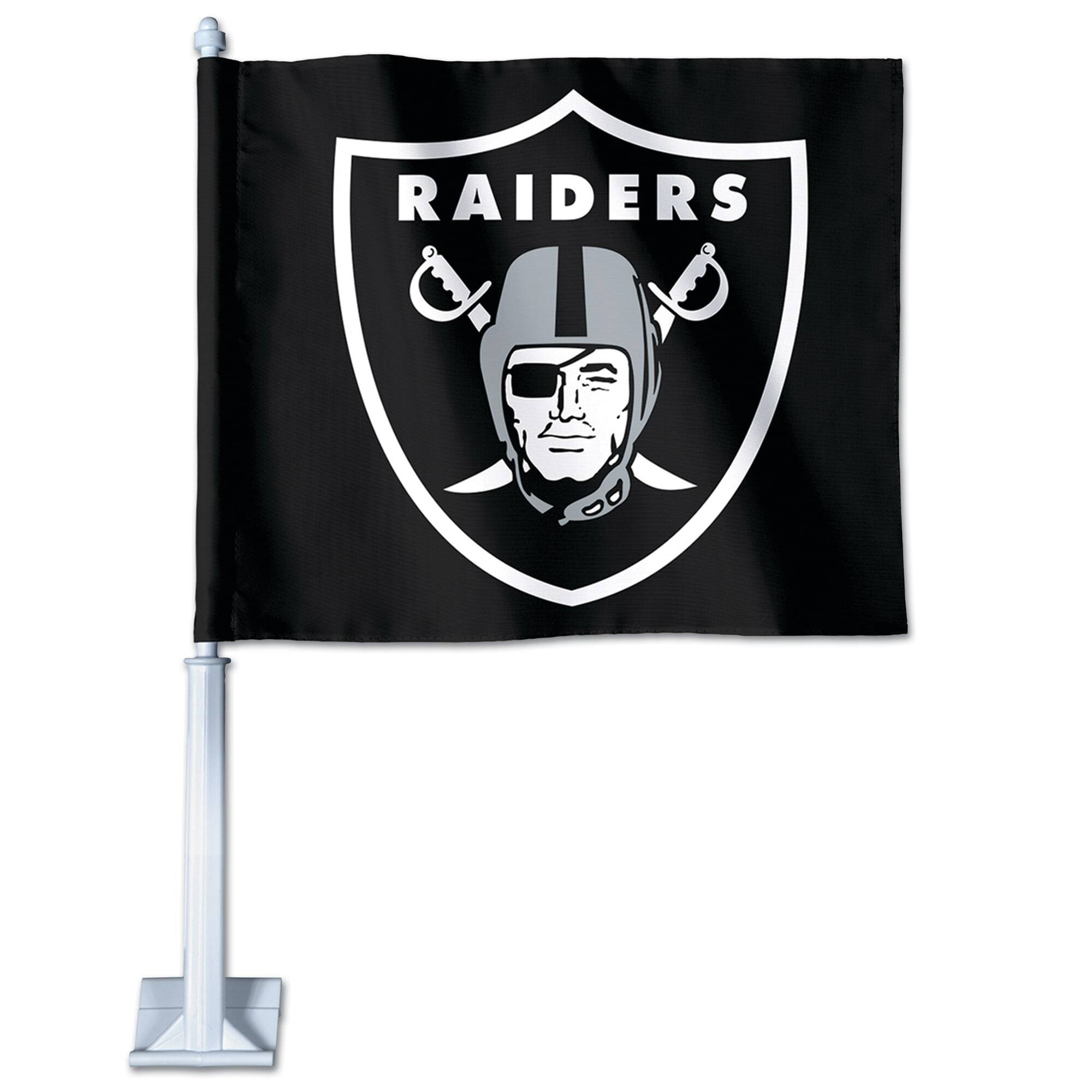 Front. WinCraft - Las Vegas Raiders Double-Sided Car Flag - Multicolor.