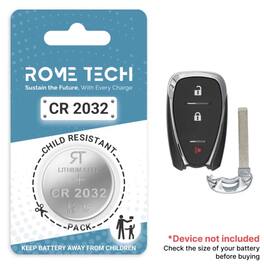 RomeTech - Replacement Battery for Key Fob - Chevrolet Spark 2016-2019, 2021
