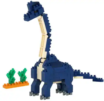 Front. Bandai - Nanoblock - Dinosaurs - Collection Series - Brachiosaurus Building Kit - COLLECTIBLES - Multicolor.