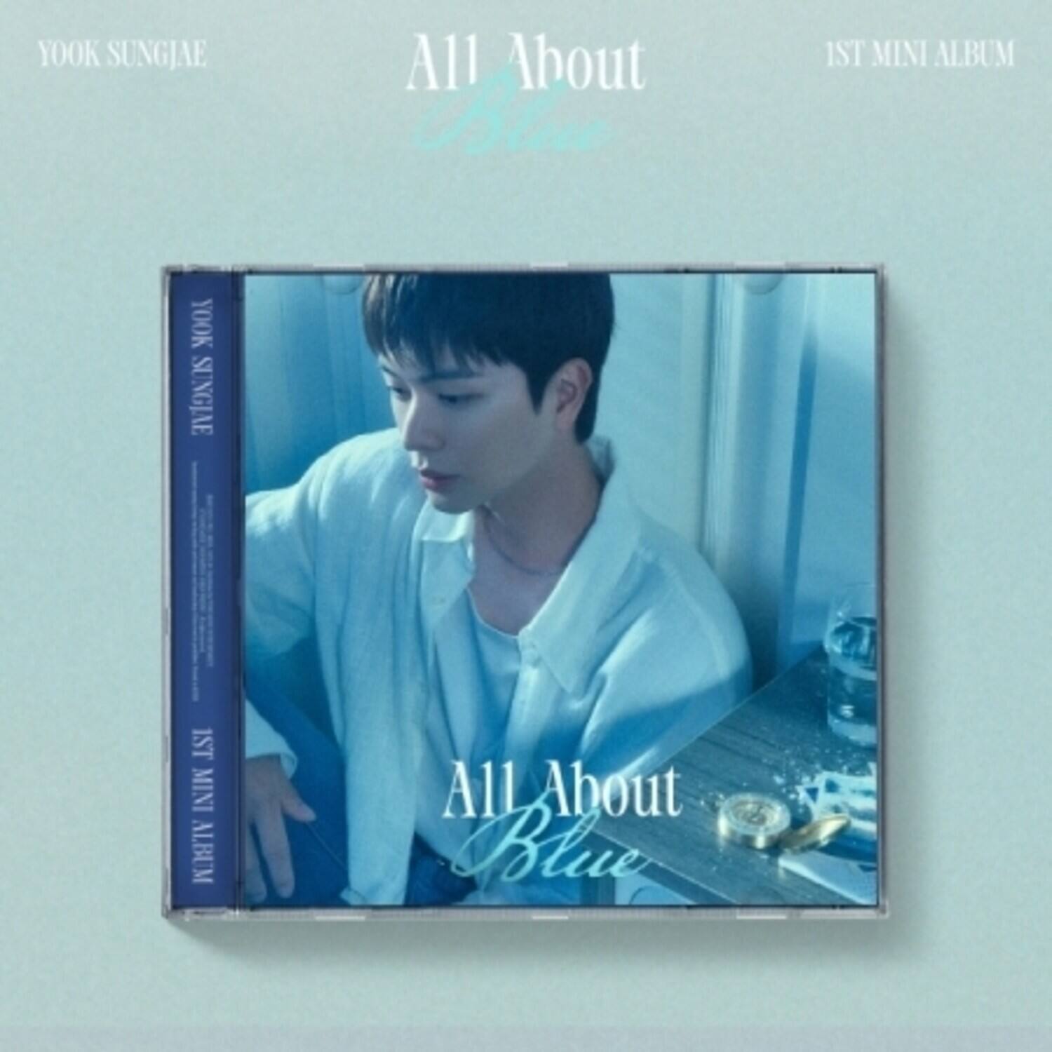 Yook Sungjae - All About Blue - Jewel Case Version - incl. 16pg Booklet, Sticker + Photocard   - COMPACT DISCS [CD] price history on PriceWatchPro