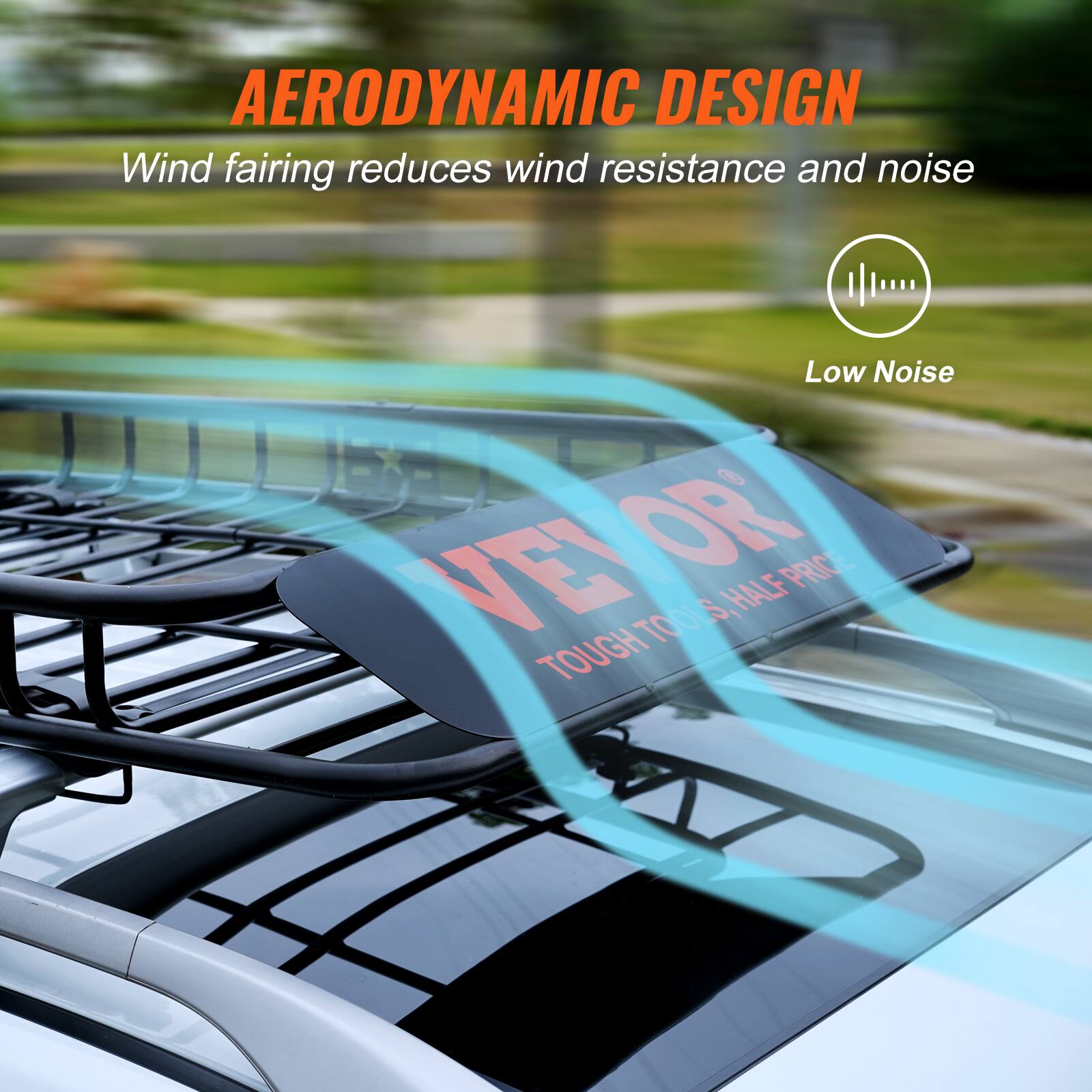 AERODYNAMIC DESIGN  
Wind fairing reduces wind resistance and noise  
Low Noise