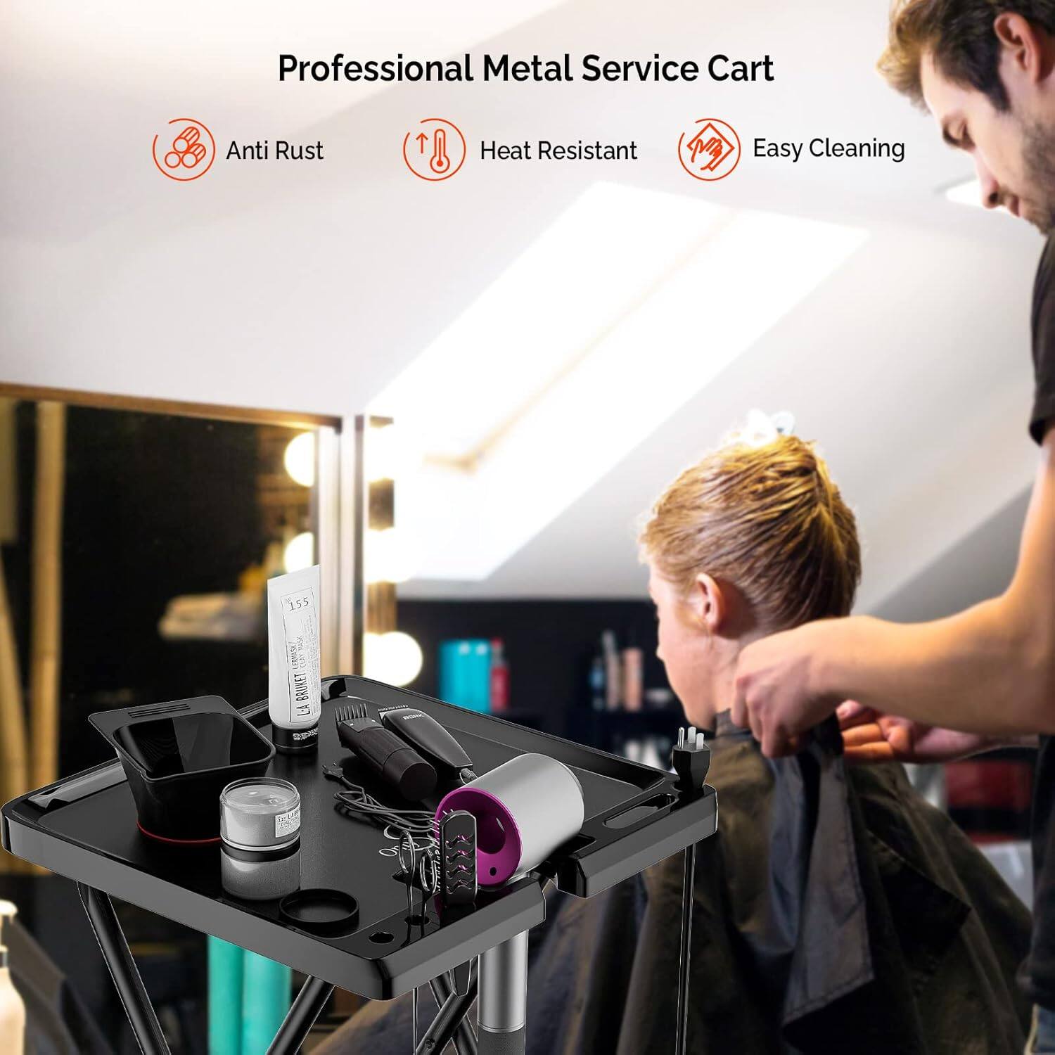 Professional Metal Service Cart  
- Anti Rust  
- Heat Resistant  
- Easy Cleaning