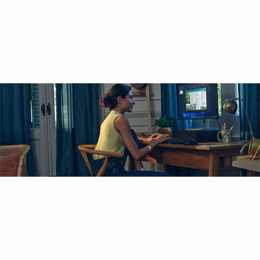 Alt View 1. HP - HP ProDesk 4 G1i Desktop Computer - Intel Core Ultra 5 15th Gen 235 - vPro Technology - 16 GB - 512 GB SSD - Small Form - Jack Black.