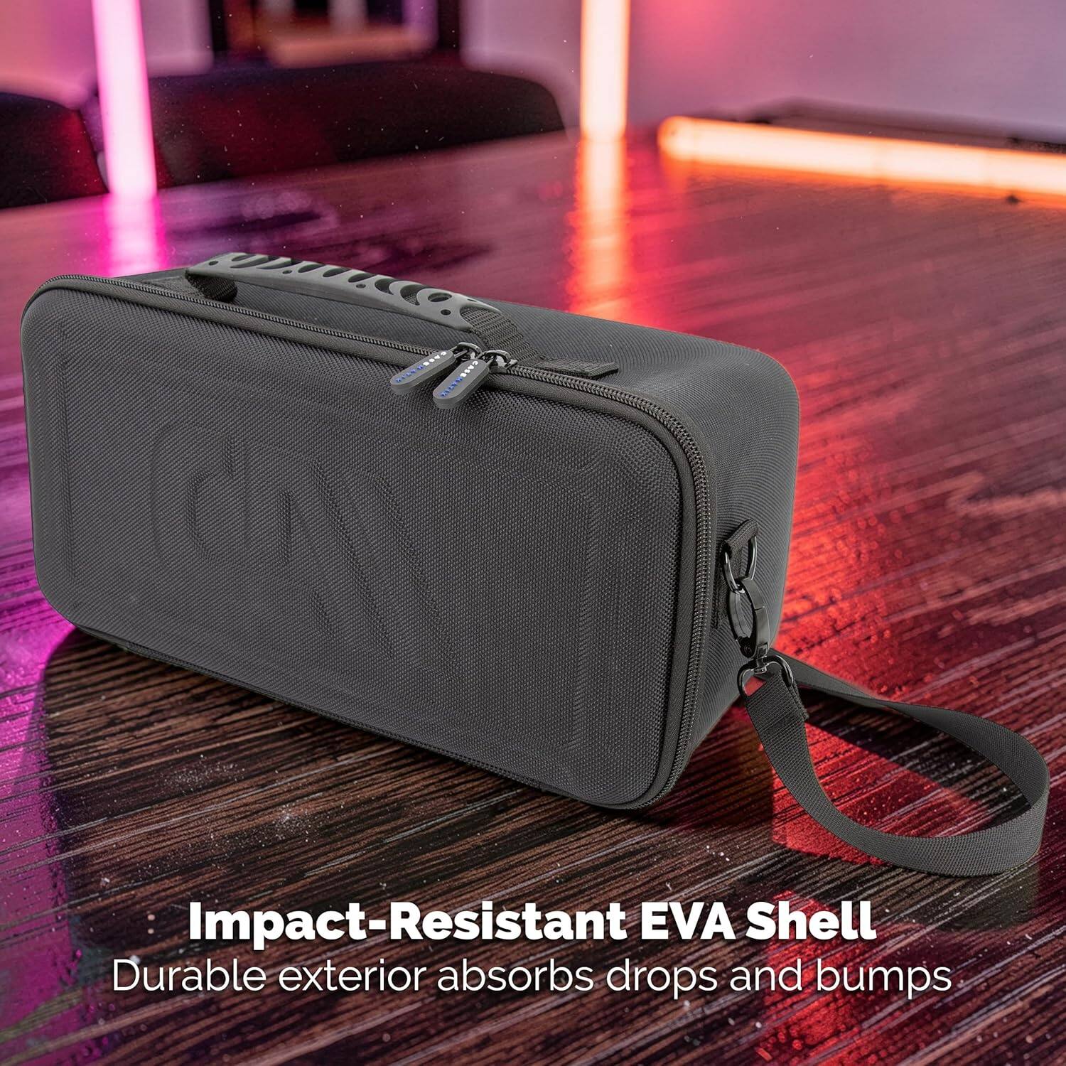 Impact-Resistant EVA Shell  
Durable exterior absorbs drops and bumps