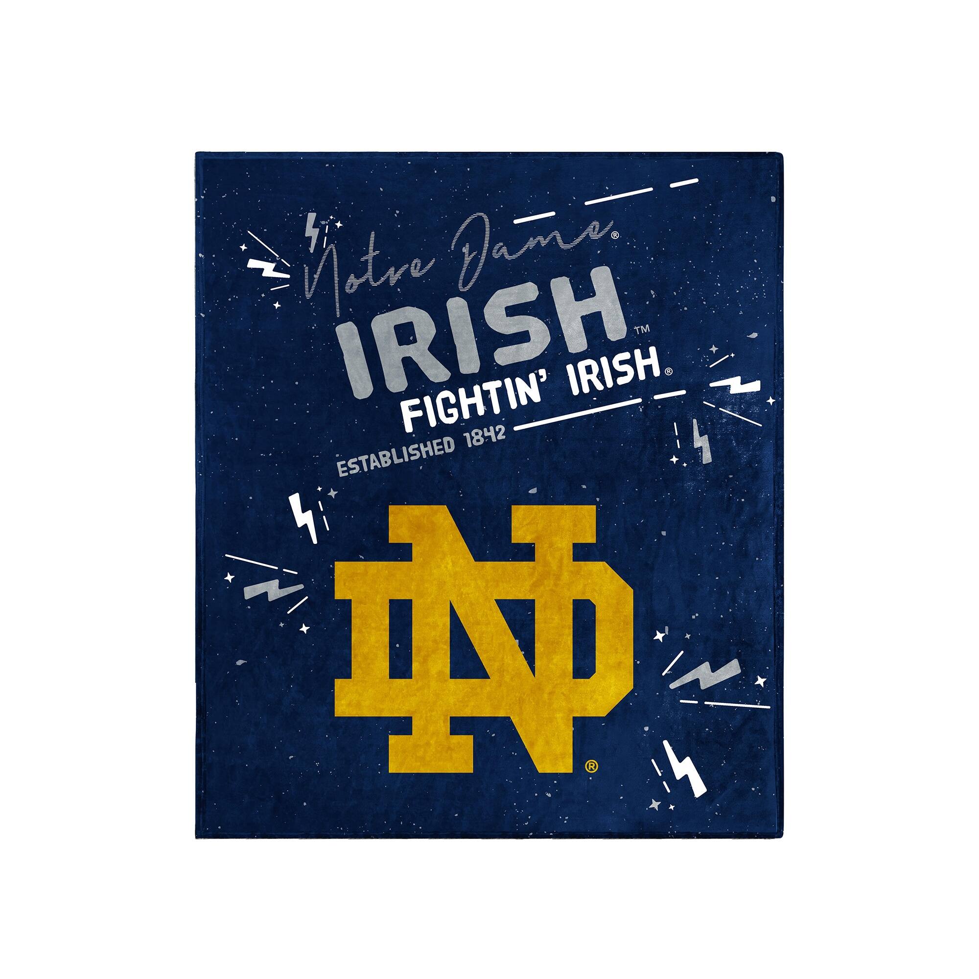Notre Dame  
IRISH  
FIGHTIN' IRISH  
ESTABLISHED 1842