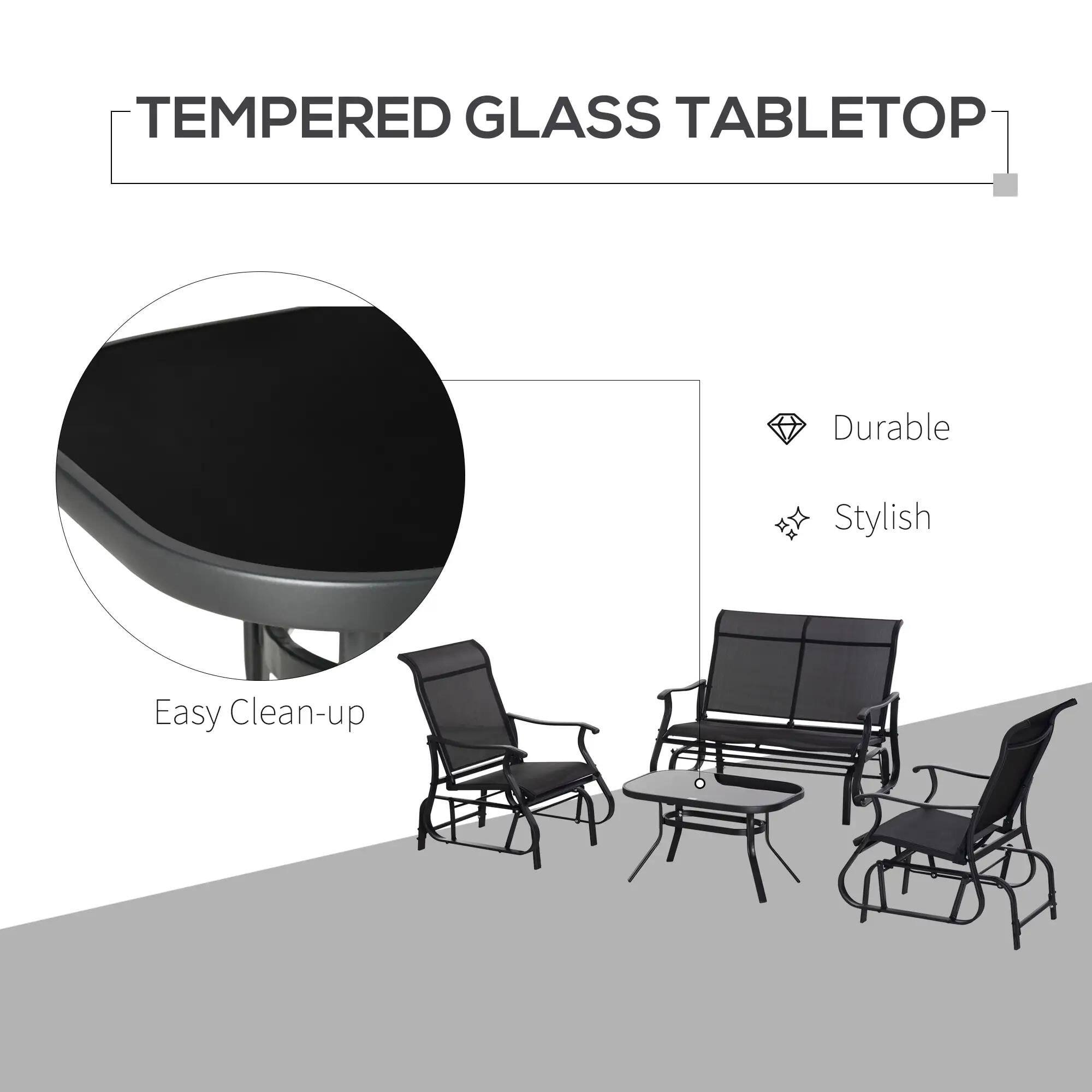 TEMPERED GLASS TABLETOP

- Durable
- Stylish
- Easy Clean-up