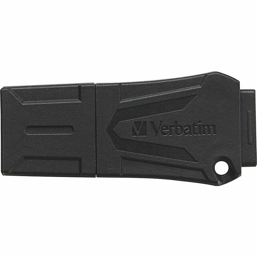 Alt View 3. Verbatim - Verbatim 64GB ToughMAX USB Flash Drive - 64 GB - USB 2.0 - Black - Lifetime Warranty - 1 Each - Black.