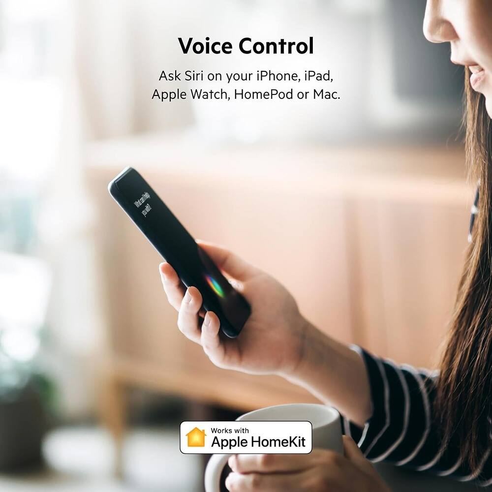 Back. RTMB - Smart Plug with Thread, Works with Apple HomeKit, Easy NFC Setup - White.