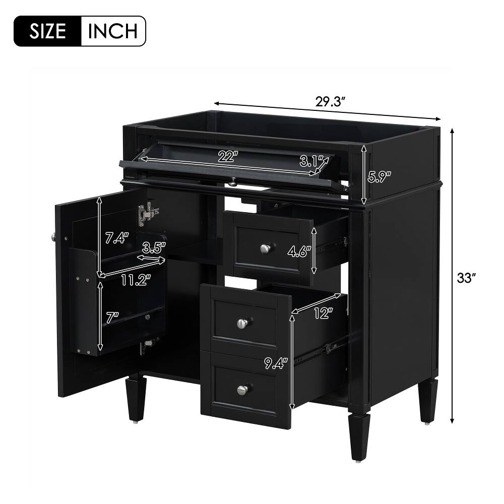 SIZE INCH  
29.3"  
22"  
3.1"  
5.9"  
7.4" 3.5"  
4.6"  
11.2"  
33"  
7"  
12"  
9.4"