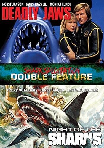 Front. Deadly Jaws / Night of the Sharks: Double Feature   - DVD.