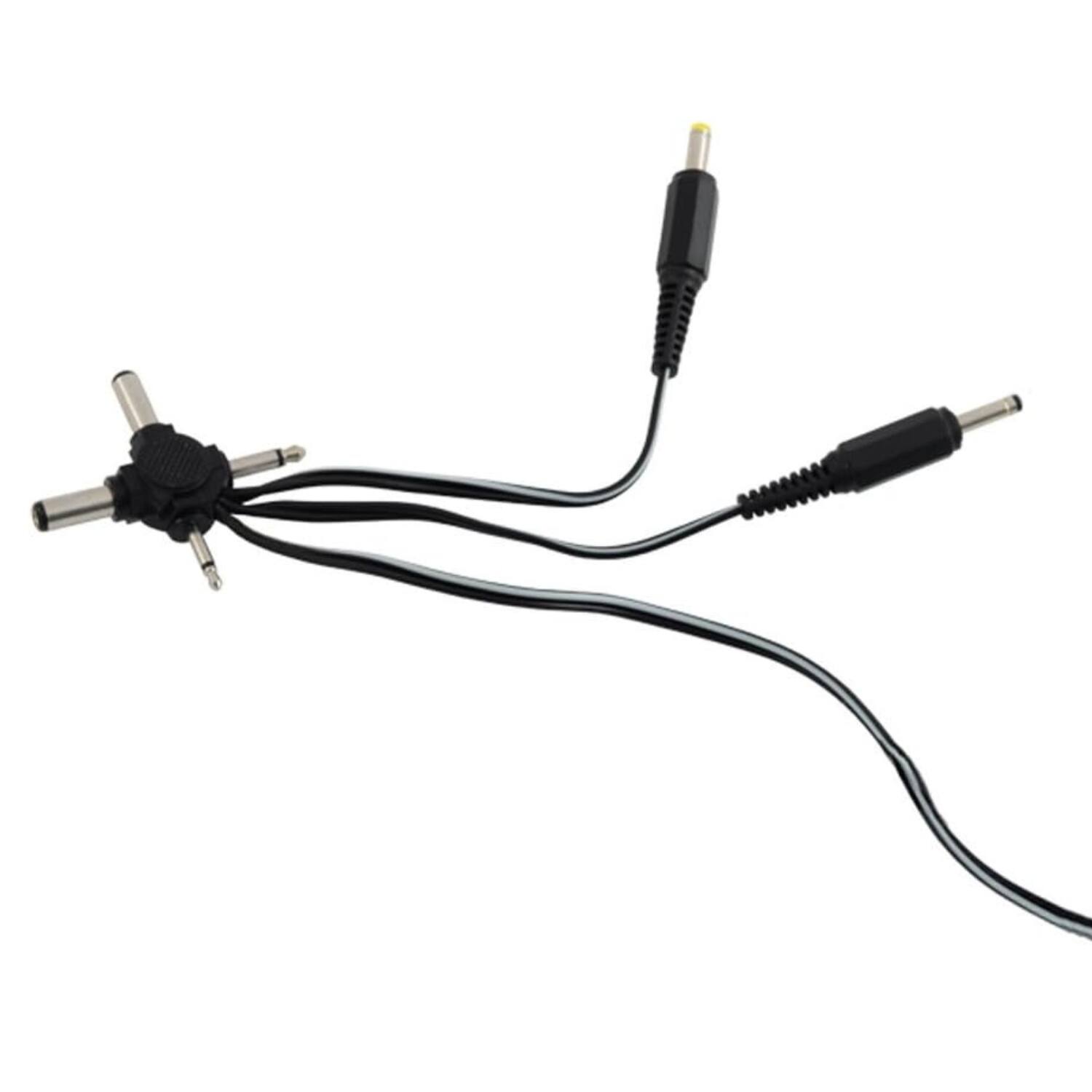 Back. Home Collection - Universal AC/DC Power Adapter 110V-220V with 7 Plugs & Polarity Switch - Black.