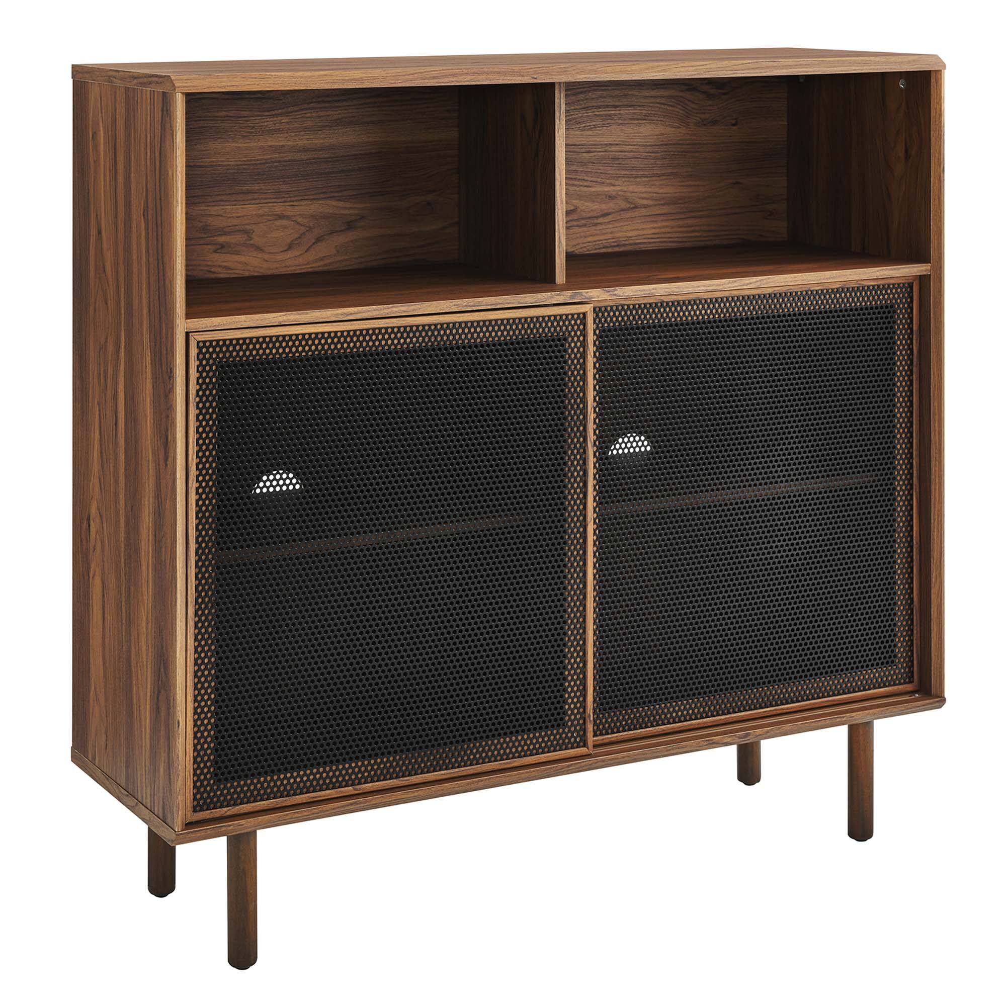 Angle. Modway - Kurtis 47" Display Cabinet by Modway - Walnut.