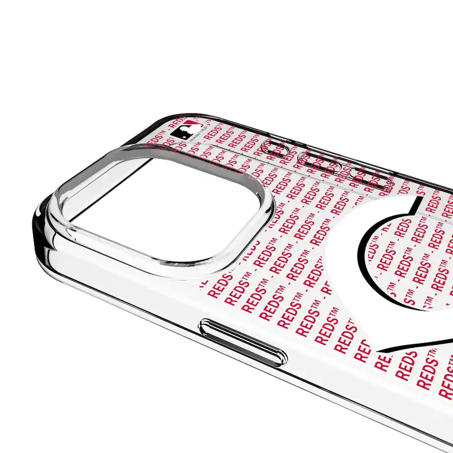 Keyscaper MLB Cincinnati Reds Text Backdrop Clear iPhone Case 15 Plus ...
