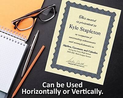 This award is presented to Kyle Stapleton in recognition of outstanding achievements and accomplishments in Algebra, Geometry, and Calculus during the 2020-2021 Great Lakes High School League Season.

Can be used horizontally or vertically.