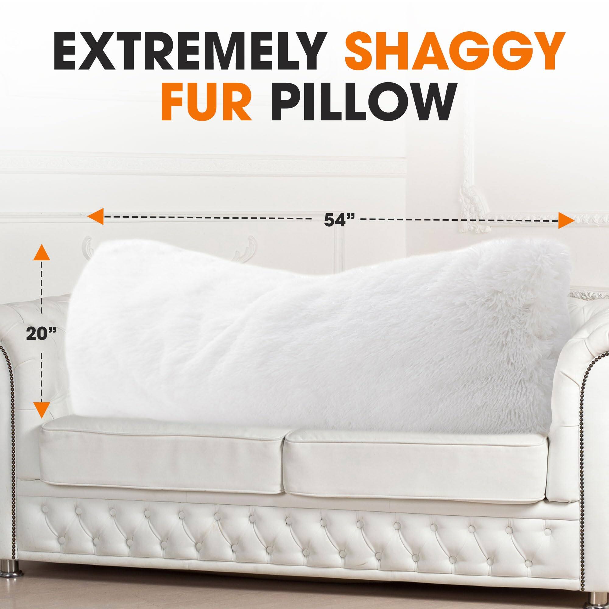 EXTREMELY SHAGGY FUR PILLOW

54"

20"
