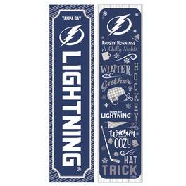 Evergreen Enterprises - Tampa Bay Lightning 47" Double Sided Winter Leaner Fan Sign - Multicolor