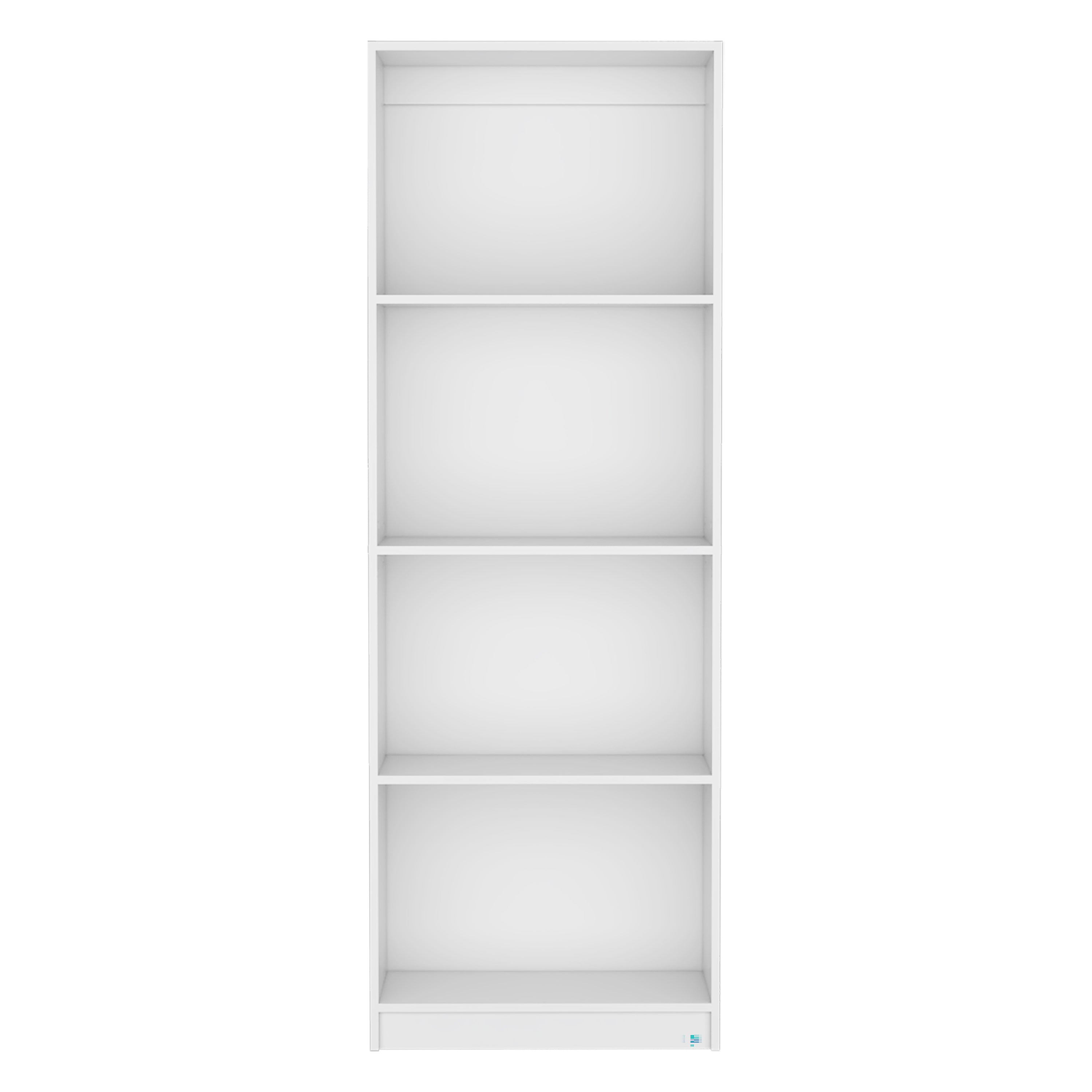 Angle. Depot Eshop - Vinton Bookcase with Spacious Tier-Shelving Design - White.