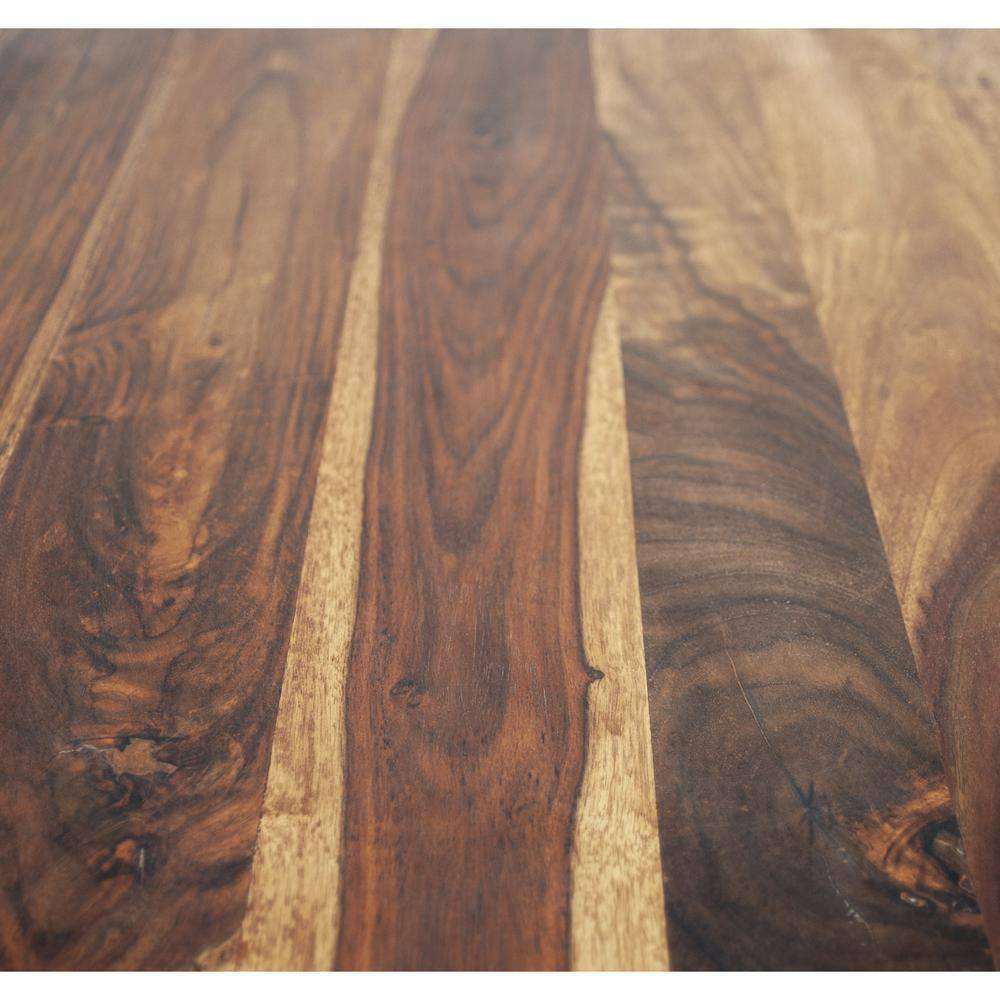Left. AmeriHome - AmeriHome Dining Table 36" x 36", Seats 2 to 4 - Brown/Black.