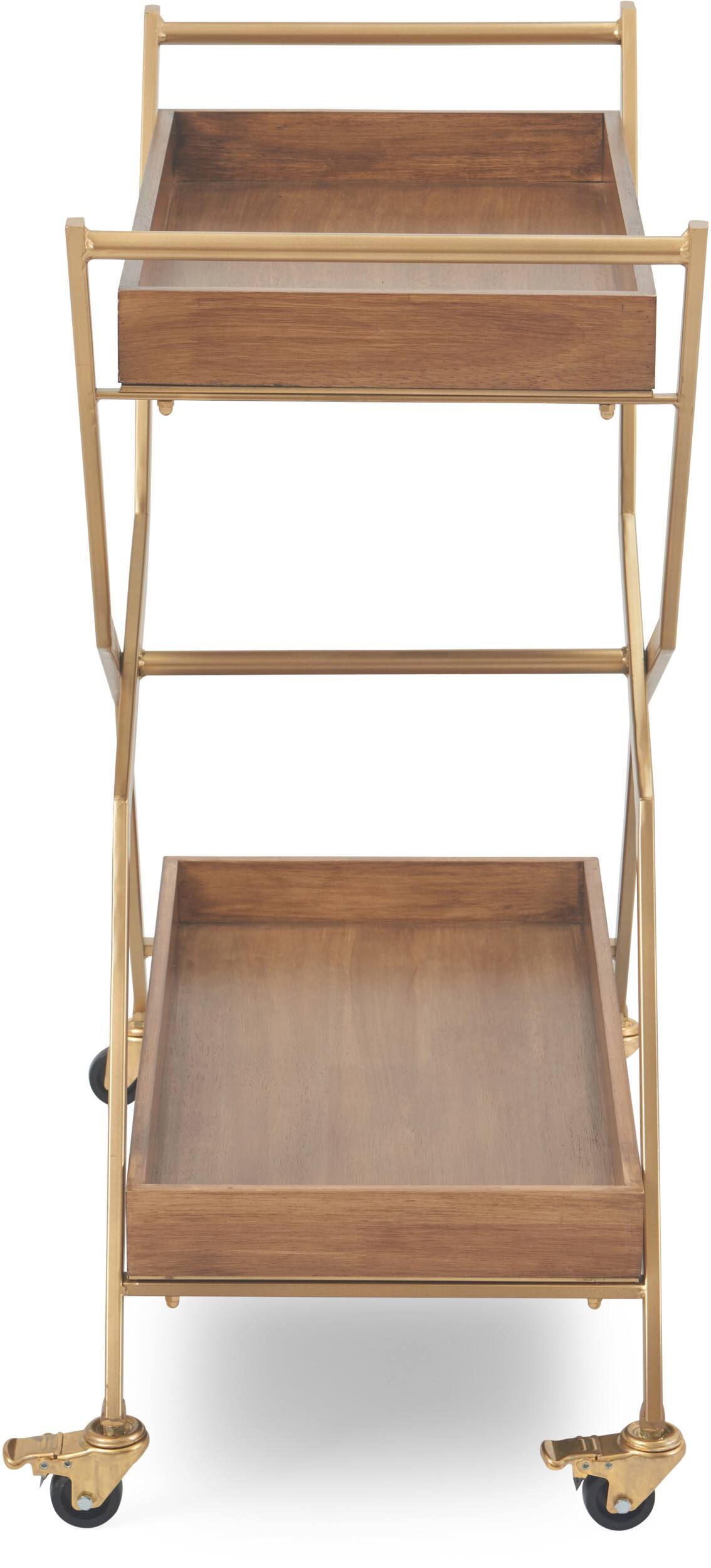 Alt View 14. Adore Decor - Jolie Bar Cart - Gold.