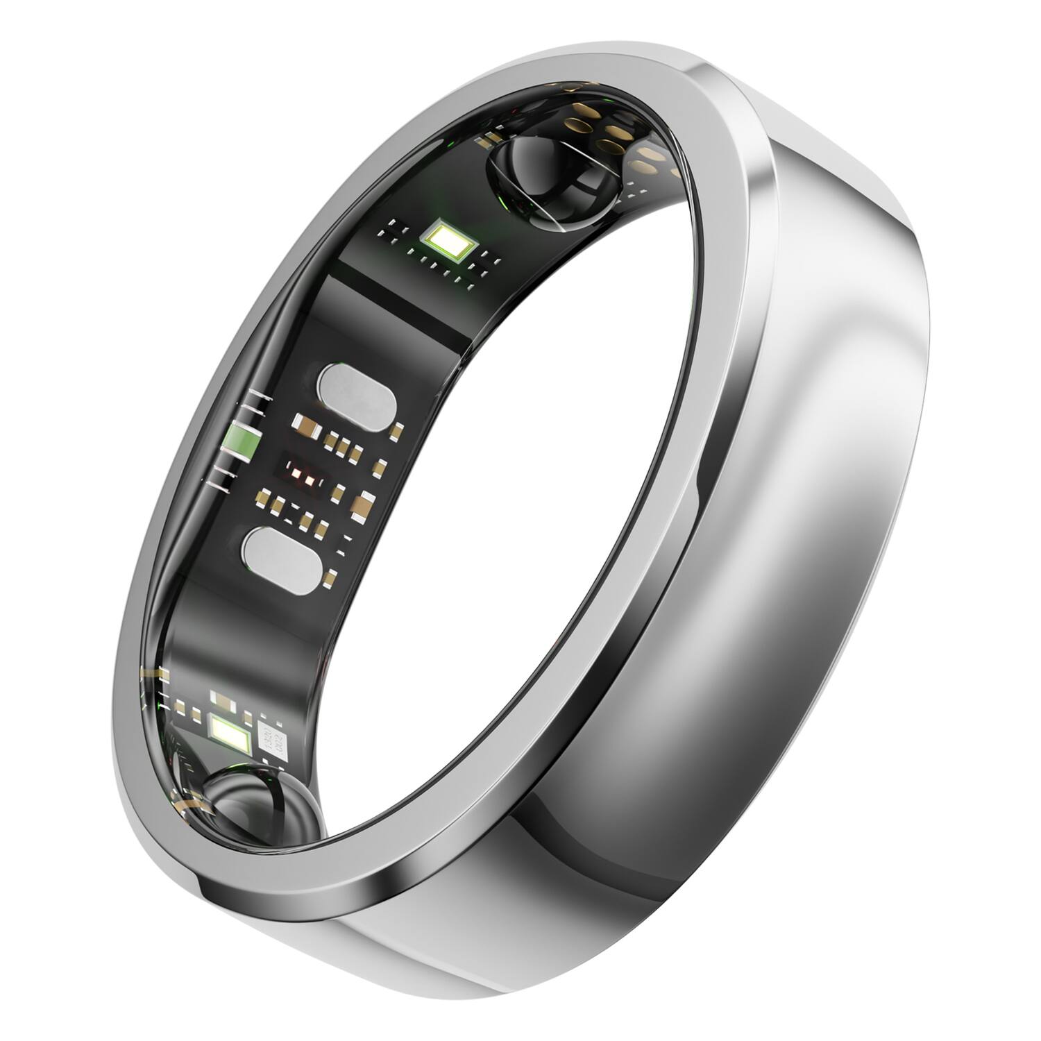 RINGCONN - Gen 3 Smart Ring, Vascular Health Insights, Vibration Alerts, Sleep Apnea Monitoring, Charging Case - Future Silver - (2026) price history on PriceWatchPro
