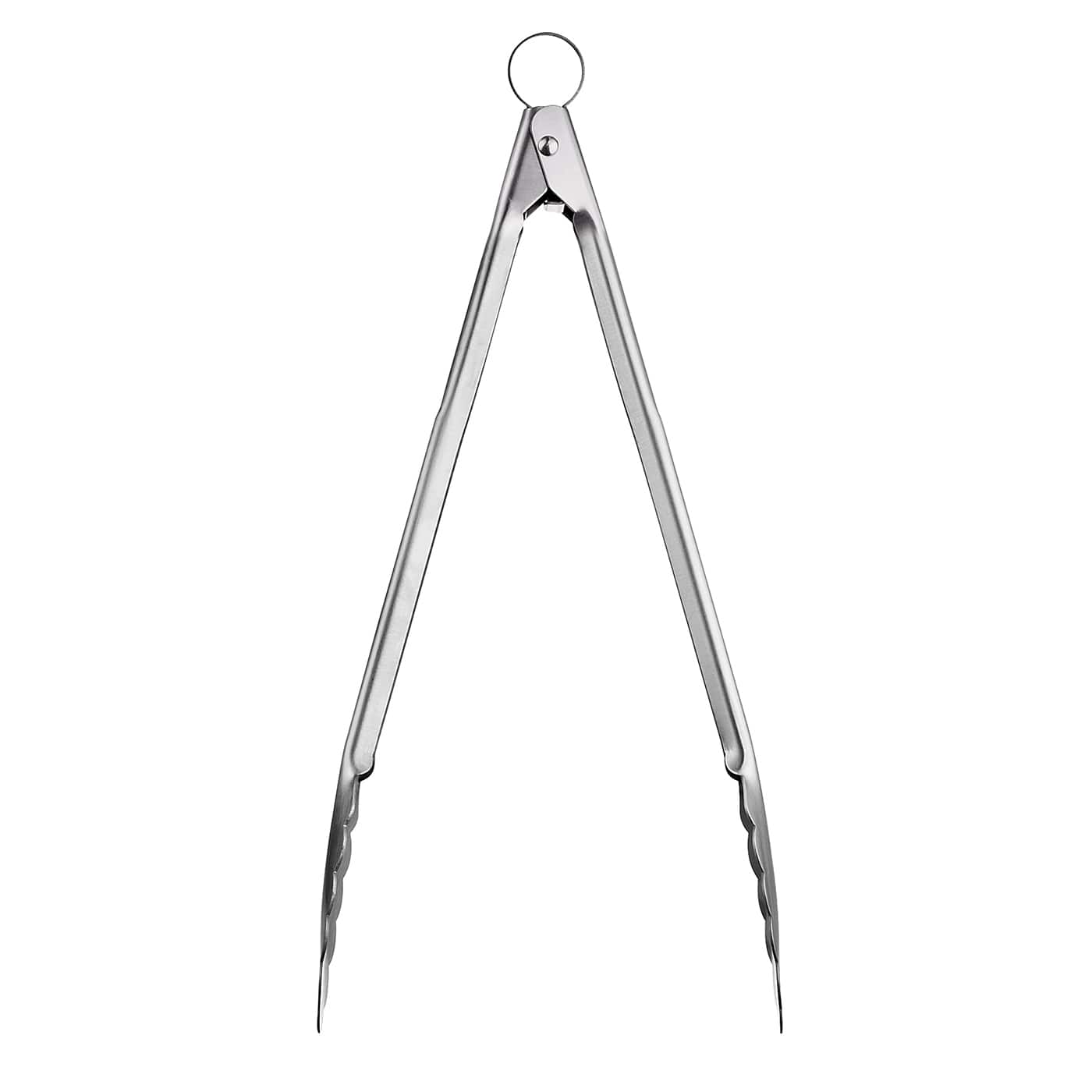 Cuisipro - 12 Inch Stainless Steel Locking Tongs - Silver