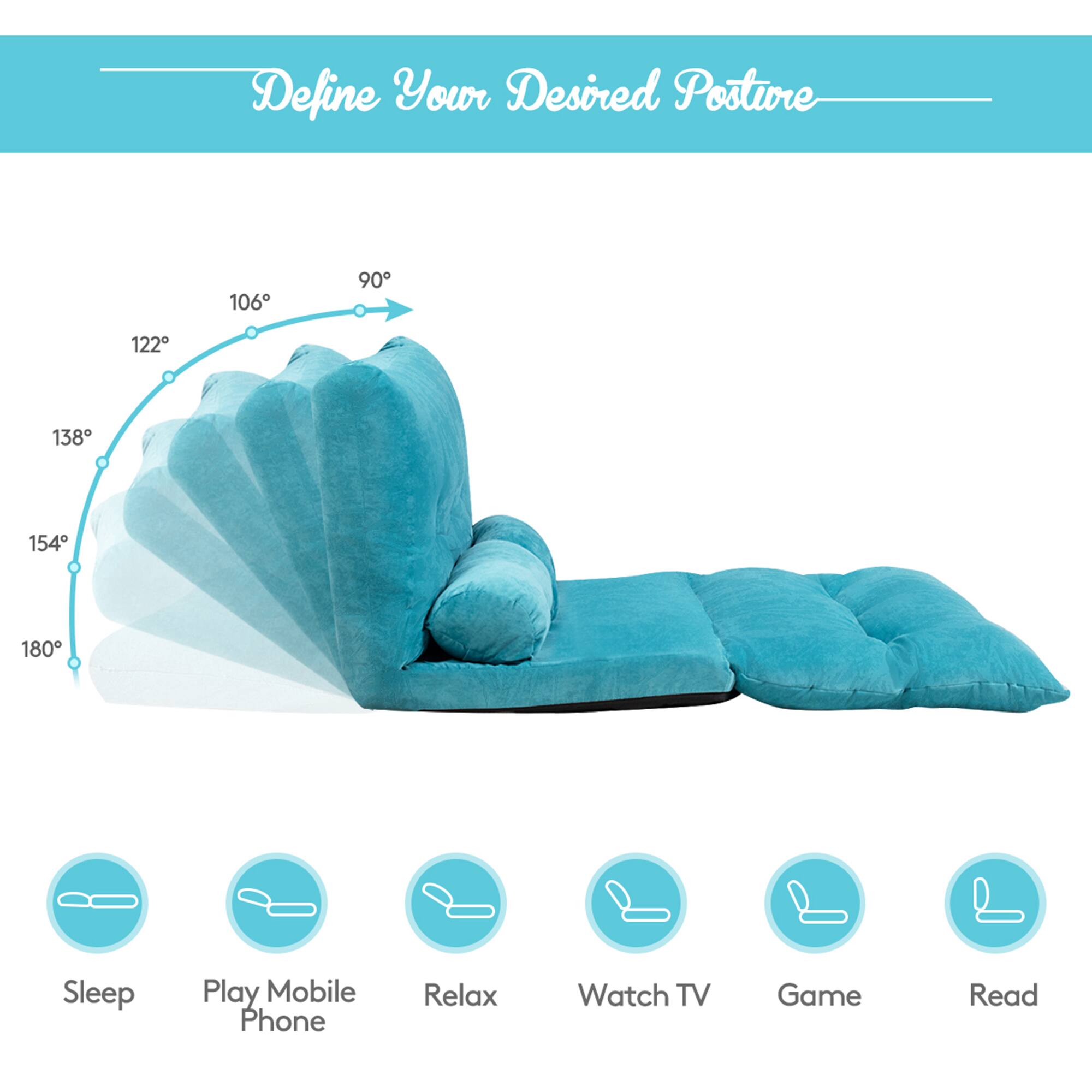 Define Your Desired Posture

106° 90° 122° 138° 154° 180°

Sleep  
Play Mobile Phone  
Relax  
Watch TV  
Game  
Read