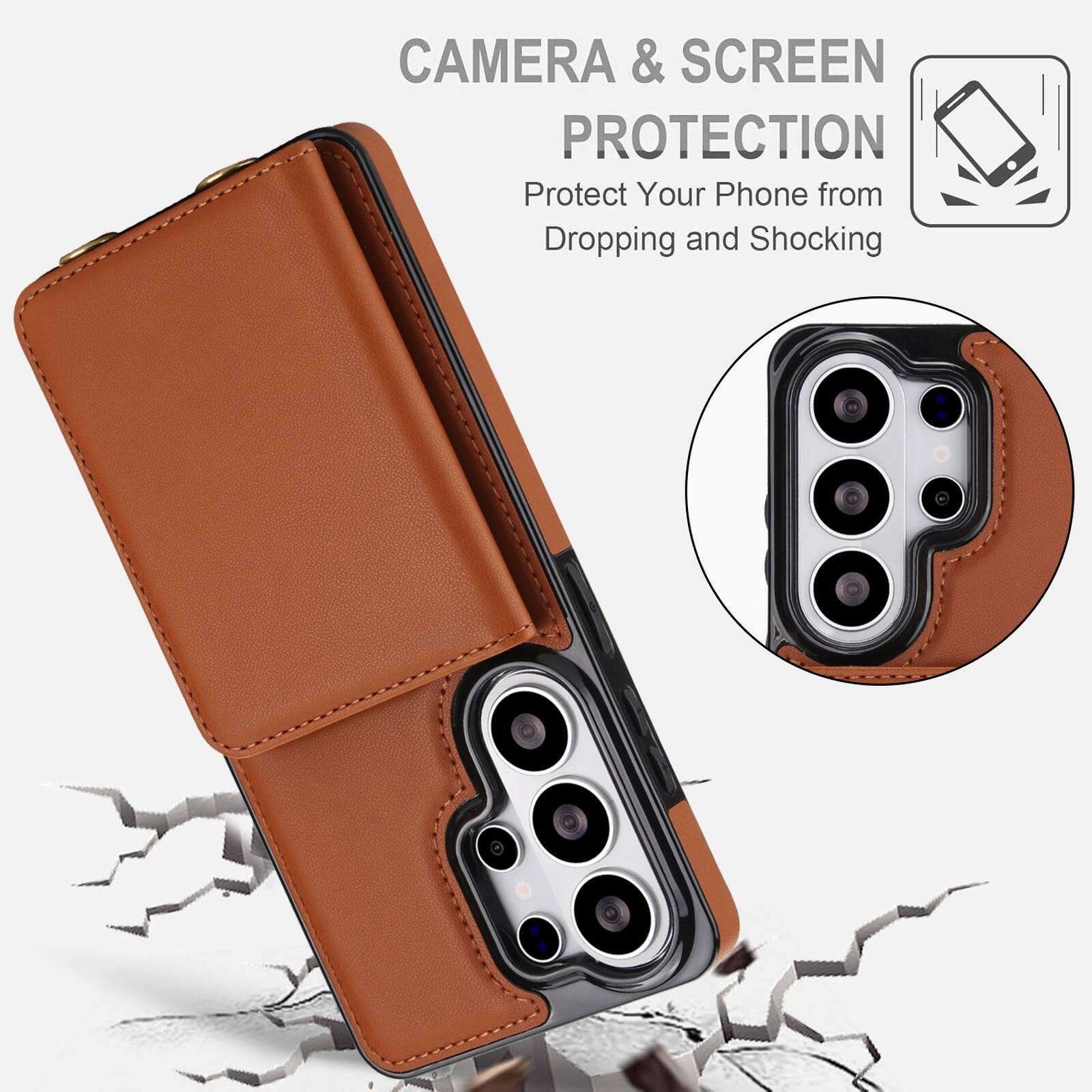 CAMERA & SCREEN PROTECTION  
Protect Your Phone from Dropping and Shocking