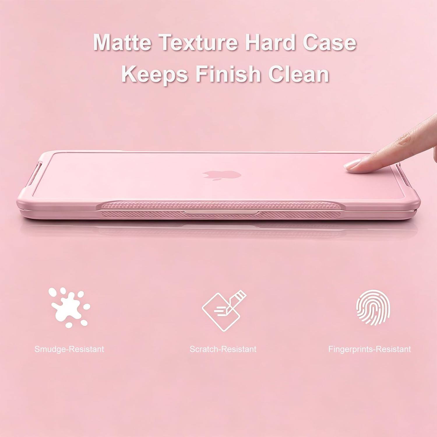 Matte Texture Hard Case Keeps Finish Clean

- Smudge-Resistant
- Scratch-Resistant
- Fingerprints-Resistant