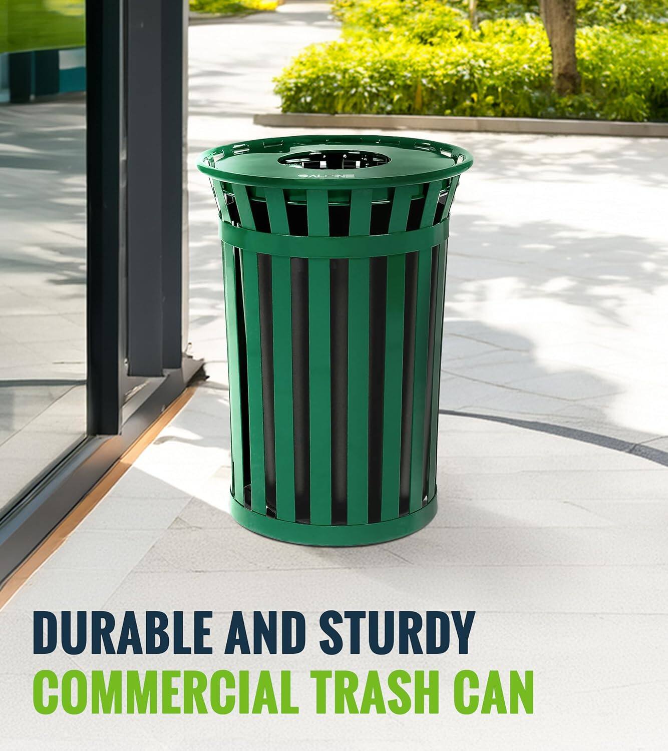 PALPE DURABLE AND STURDY COMMERCIAL TRASH CAN