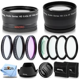 58MM Camera Filter Lens Accessory Bundle for Canon Nikon Sony Panasonic Sigma