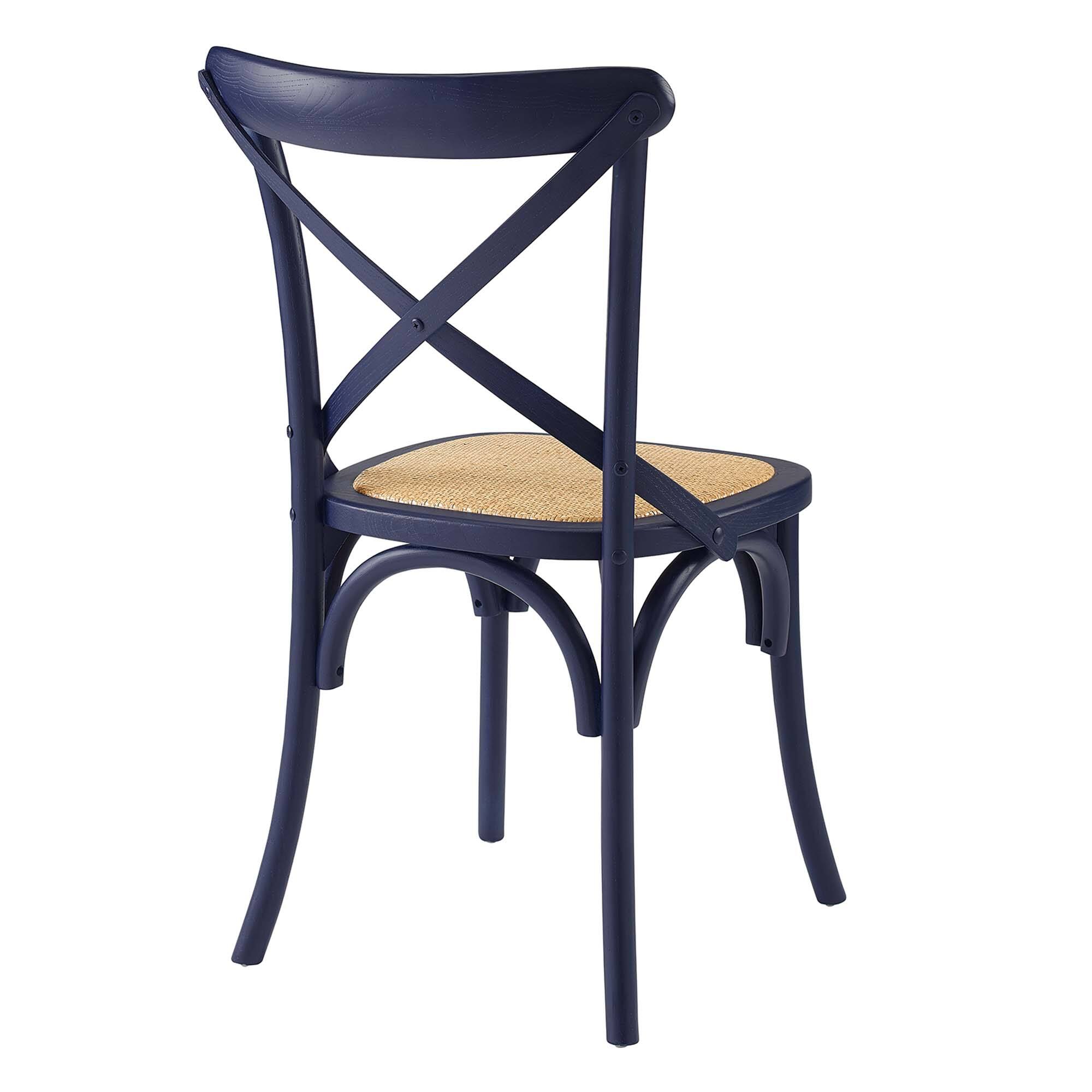 Alt View 2. Modway - Gear Dining Side Chair Set of 2 by Modway - Blue.