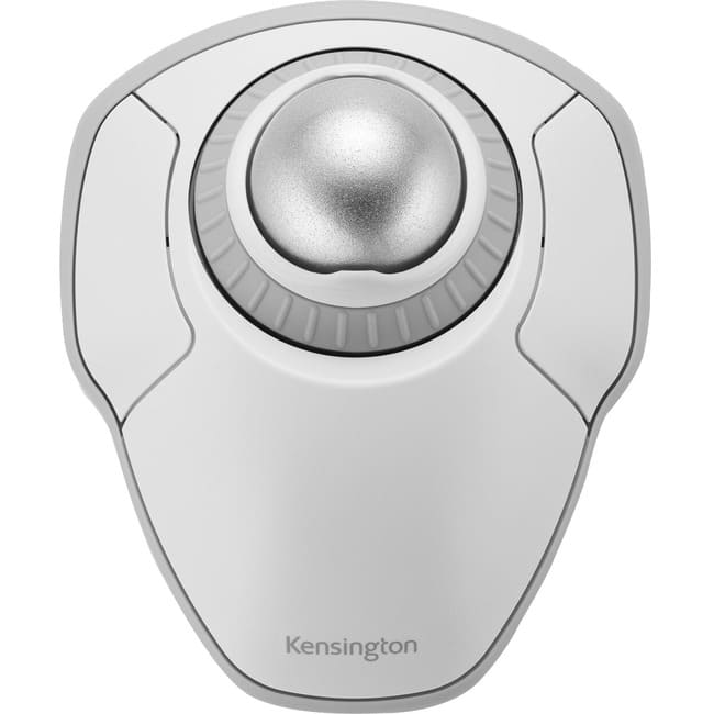 Kensington - Orbit Wireless Trackball with Scroll Ring - Optical - Wireless - Bluetooth/Radio Frequency - 2.40 GHz - Wireless - White