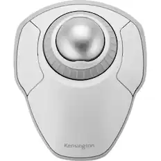 Front. Kensington - Kensington Orbit Wireless Trackball with Scroll Ring - White - Optical - Wireless - Bluetooth/Radio Frequency - 2.40 GHz - White.