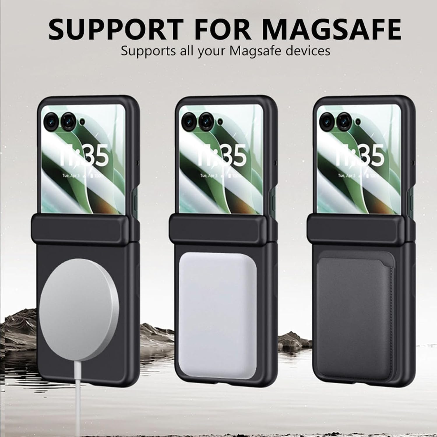 SUPPORT FOR MAGSAFE  
Supports all your Magsafe devices  

135 Tue, Apr 3 10%  
135 Tue, Apr 3 100  
135 Tue, Apr 3 100k