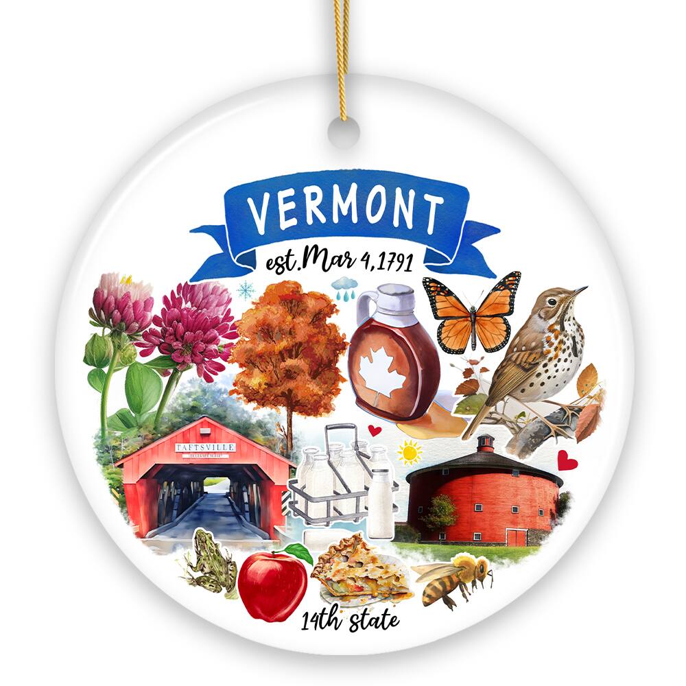 VERMONT  
est. Mar 4, 1791  
14th state