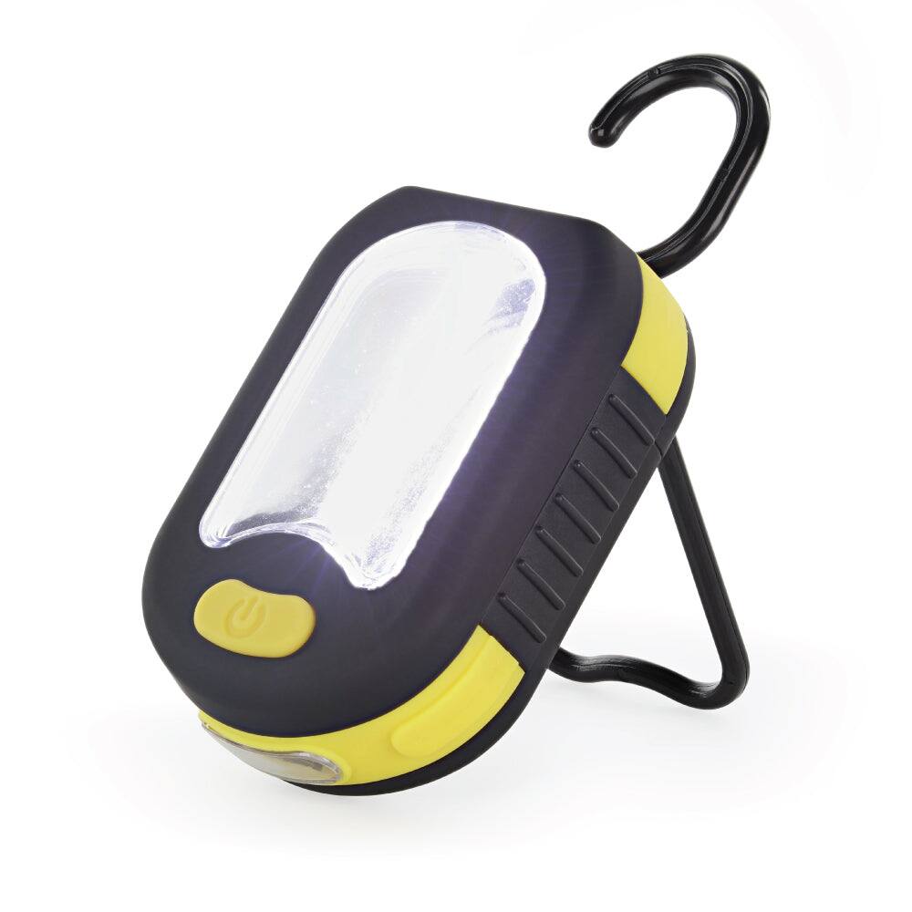 Angle. LUXPRO - Magnetic Hanging Work Lights, 210 Lumens - Black, Yellow.