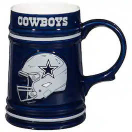 Evergreen Enterprises - Dallas Cowboys 24oz. Ceramic Stein Cup with Gift Box - Multicolor